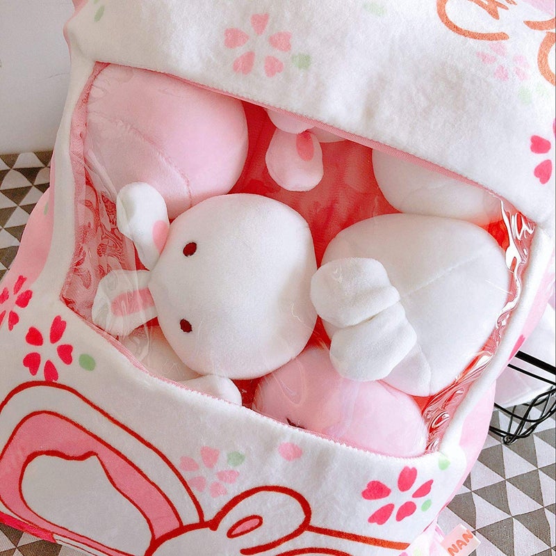 REFAHB Cute Plush Pillow Throw Pillow Removable Stuffed Animal Toys Creative Gifts for Girls (Bunny) - Image 4