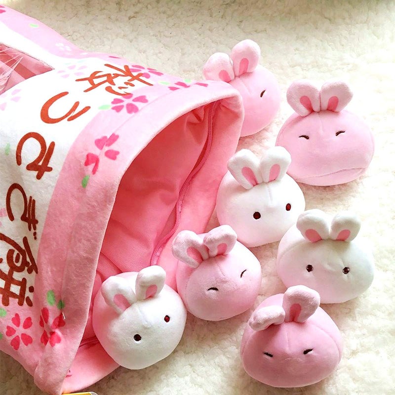 REFAHB Cute Plush Pillow Throw Pillow Removable Stuffed Animal Toys Creative Gifts for Girls (Bunny) - Image 3