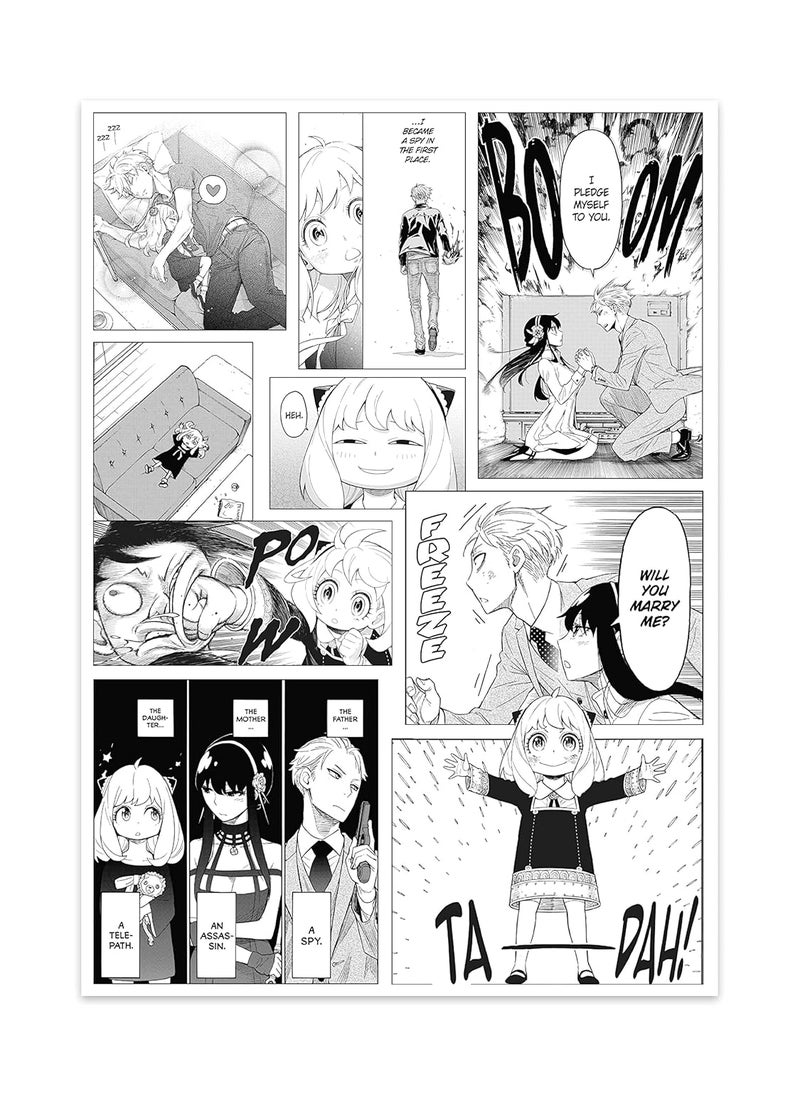 comicsense.xyz - ComicSense.xyz Spy x Assassin Family Anime Manga Wall Posters, Waterproof Non-tearable 125 Micron sheet Size A3 (16.5x11.7 inch) - Image 1