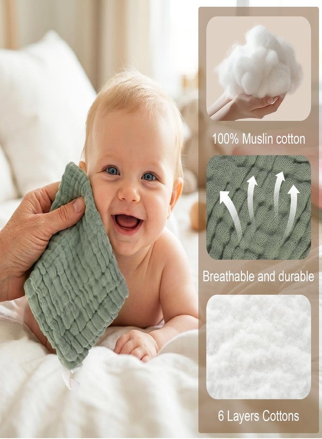 INFICRIME 6 Pack 100% Cotton Wash Cloth, Highly Absorbent and Soft Feel Face Towels, Reusable Cotton Washcloths for Sensitive Skin & Makeup Remover, 10 x 10 Inch, 6 Colors - Image 5
