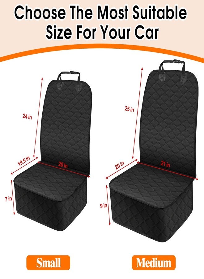 NECKORY Front Dog Seat Cover, Waterproof Car Seat Covers for Dogs Nonslip Scratch-Proof Dog Seat Cover Front Seat Cover for SUV, Trucks & Cars - S, Black - Image 2