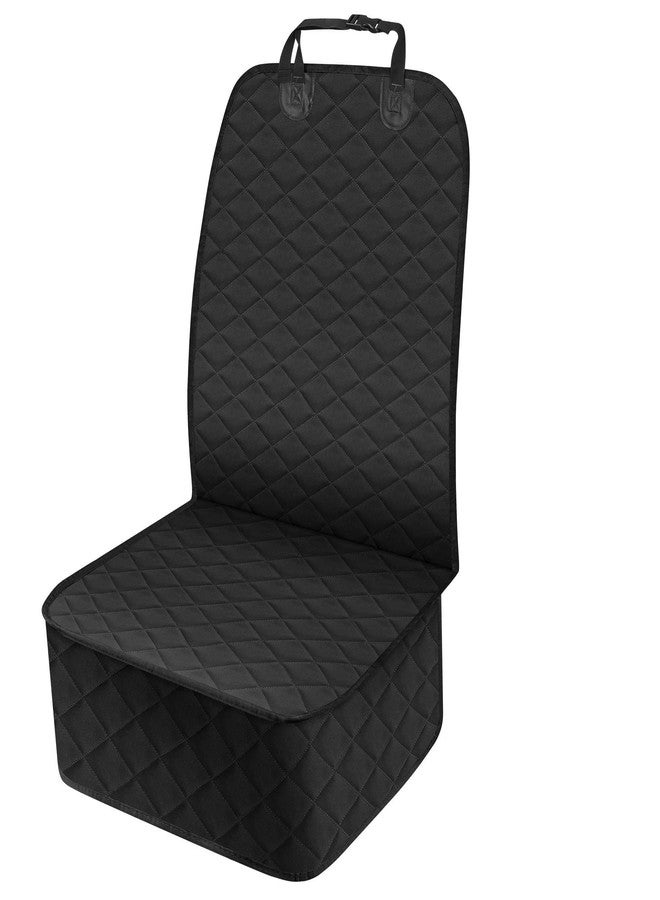 NECKORY Front Dog Seat Cover, Waterproof Car Seat Covers for Dogs Nonslip Scratch-Proof Dog Seat Cover Front Seat Cover for SUV, Trucks & Cars - S, Black - Image 1