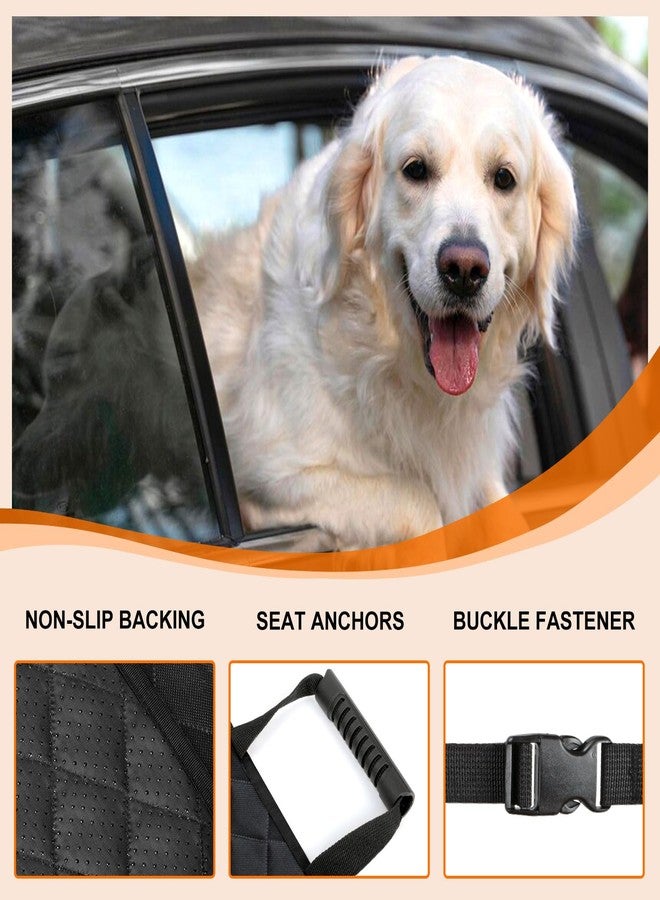 NECKORY Front Dog Seat Cover, Waterproof Car Seat Covers for Dogs Nonslip Scratch-Proof Dog Seat Cover Front Seat Cover for SUV, Trucks & Cars - S, Black - Image 3