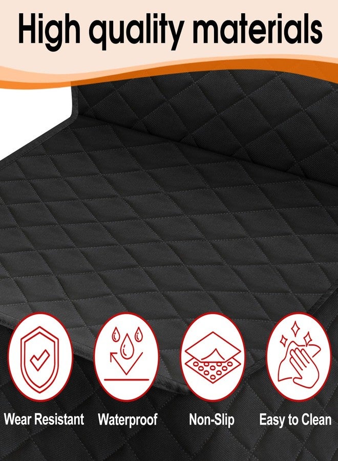 NECKORY Front Dog Seat Cover, Waterproof Car Seat Covers for Dogs Nonslip Scratch-Proof Dog Seat Cover Front Seat Cover for SUV, Trucks & Cars - S, Black - Image 4