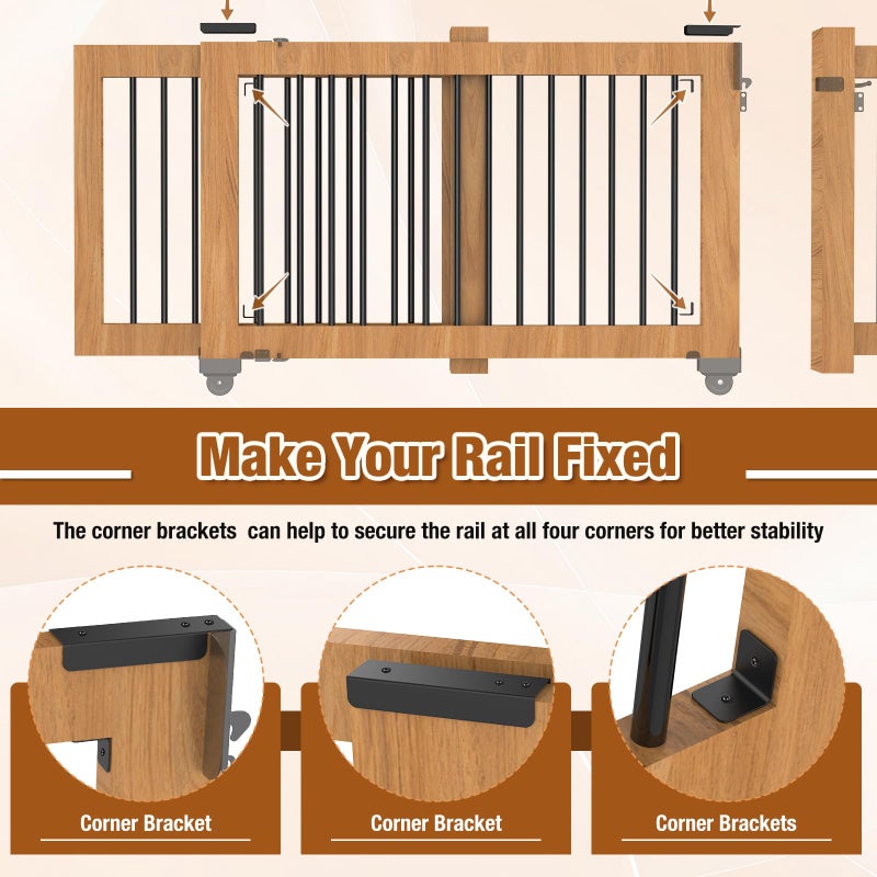 SDSNTE Sliding Gate Kitâ€“Heavy Duty Sliding Gate Hardware for Smooth, Secure Gate Operation & Easy Installation, Black - Image 5