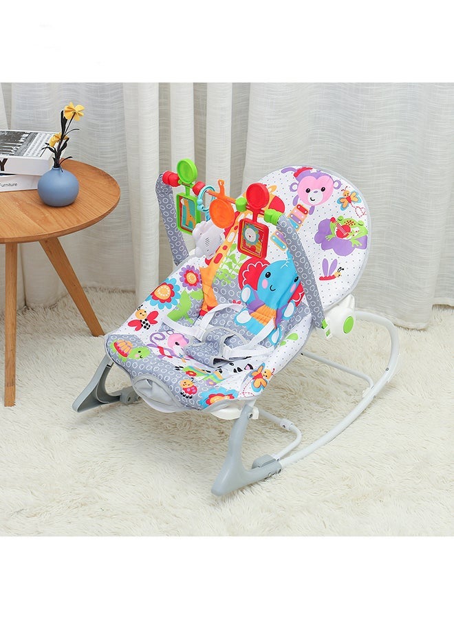 Cool Baby Multifunctional Baby Rocking Chair Music Vibration Rocking Bed Lightweight Foldable Children Rocking Rocking Chair  - Image 2