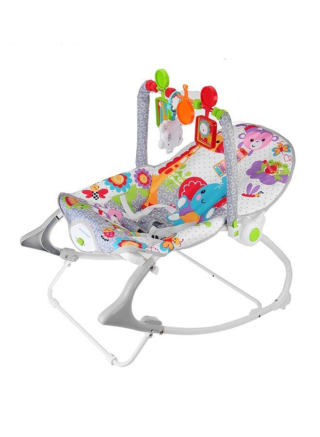 Cool Baby Multifunctional Baby Rocking Chair Music Vibration Rocking Bed Lightweight Foldable Children Rocking Rocking Chair  - Image 5
