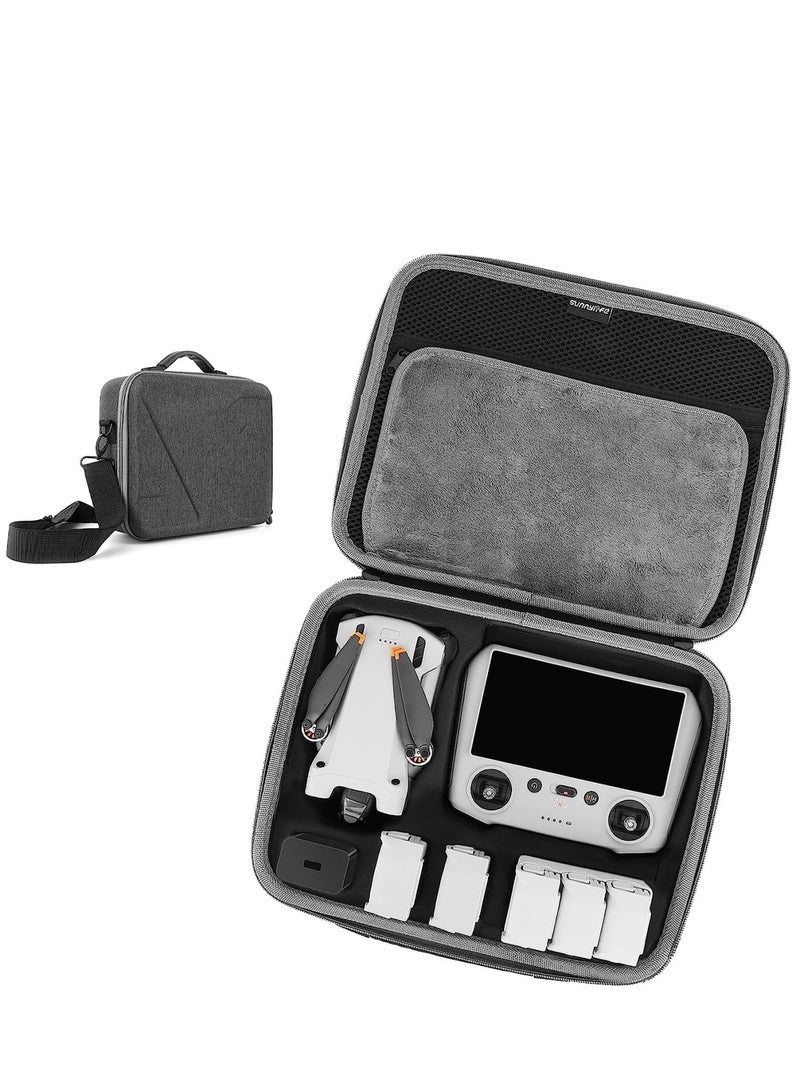 Mini 3 Pro Carrying Case Waterproof Storage Bag Hard Case Travel Bag All-in-1 Protective Box with Adjustable Shoulder Strap for DJI Mini 3 / Mini 3 Pro Accessories - Image 1