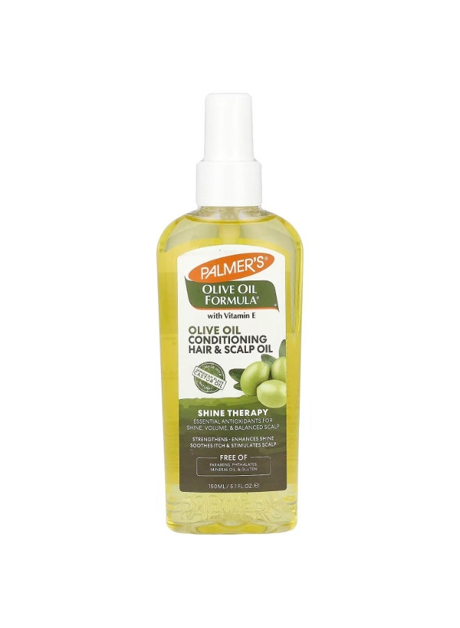 Palmer's, Olive Oil Formula® with Vitamin E, Conditioning Hair & Scalp Oil, Shine Therapy, 5.1 fl oz (150 ml) - Image 1