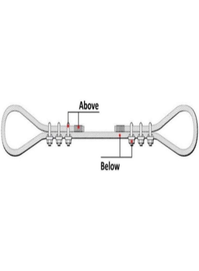Royal Apex Wire Rope Cable Clip Clamp U Bolt Saddle Fastener 3 Mm - Image 4