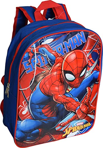 Ruz Spiderman 15" School Bag Backpack (Blue-Red) - Image 2