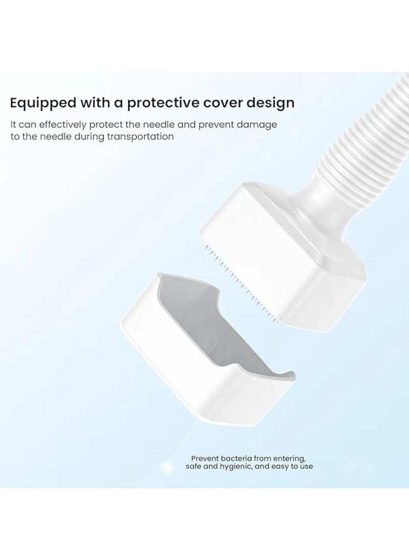 SKY-TOUCH - Adjustable Titanium Microneedling Derma Stamp, 140 Needles, Professional Skin, Hair & Beard Care Tool for Men & Women – Facial,Beard & Hair Growth Support,Adjustable needle length 0-0.3mm - Image 1