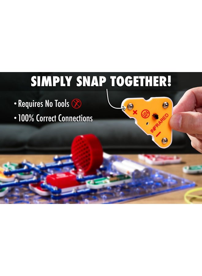 Elenco - Snap Circuits Light Electronics Exploration Kit | Over 175 Exciting Stem Projects | Full Color Project Manual | 55+ Snap Circuits Parts | Stem Educational Toys For Kids 8+,Multi - Image 1