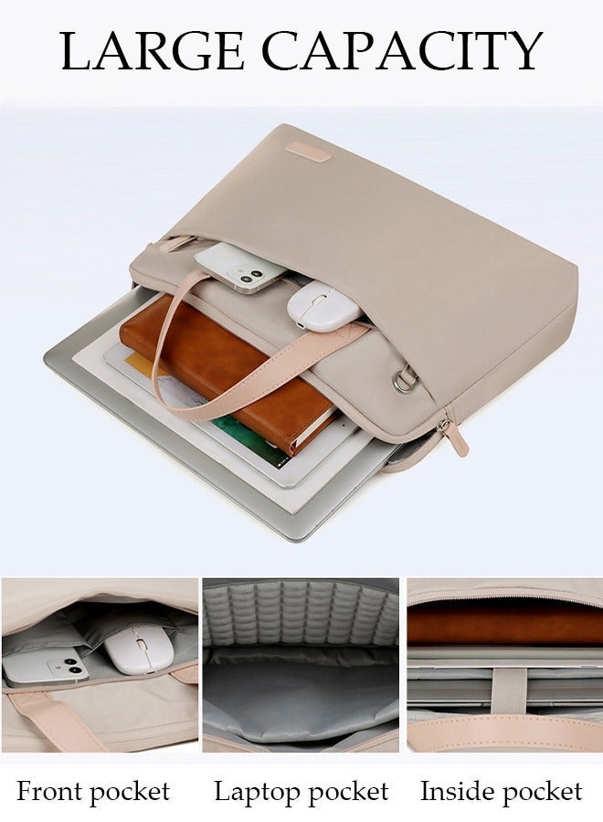 DUNISO 15.6 Inch Laptop Bag with Multi Compartment Lightweight Laptop Hand Bag Crossbody Bag Travel Business Briefcase Water-Resistant Dust-proof Shoulder Messenger Bag for Women Work Office - Image 2