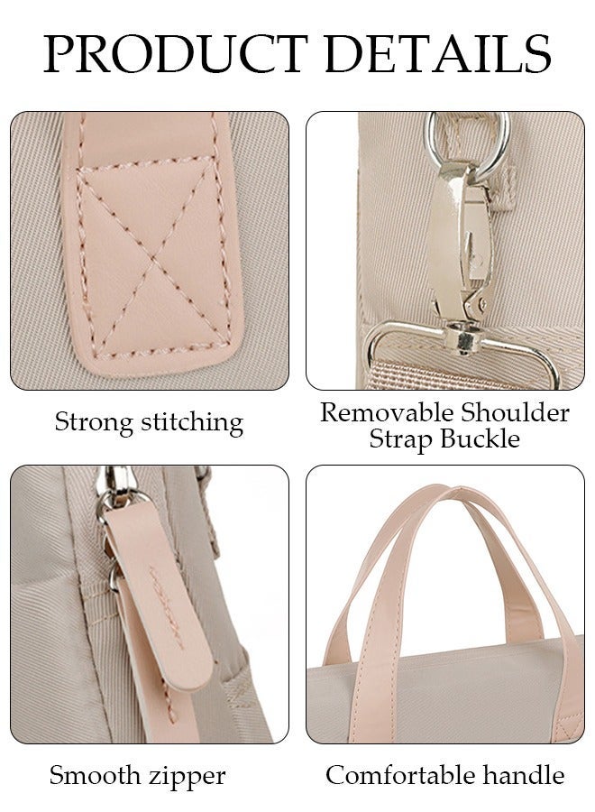 DUNISO 15.6 Inch Laptop Bag with Multi Compartment Lightweight Laptop Hand Bag Crossbody Bag Travel Business Briefcase Water-Resistant Dust-proof Shoulder Messenger Bag for Women Work Office - Image 3