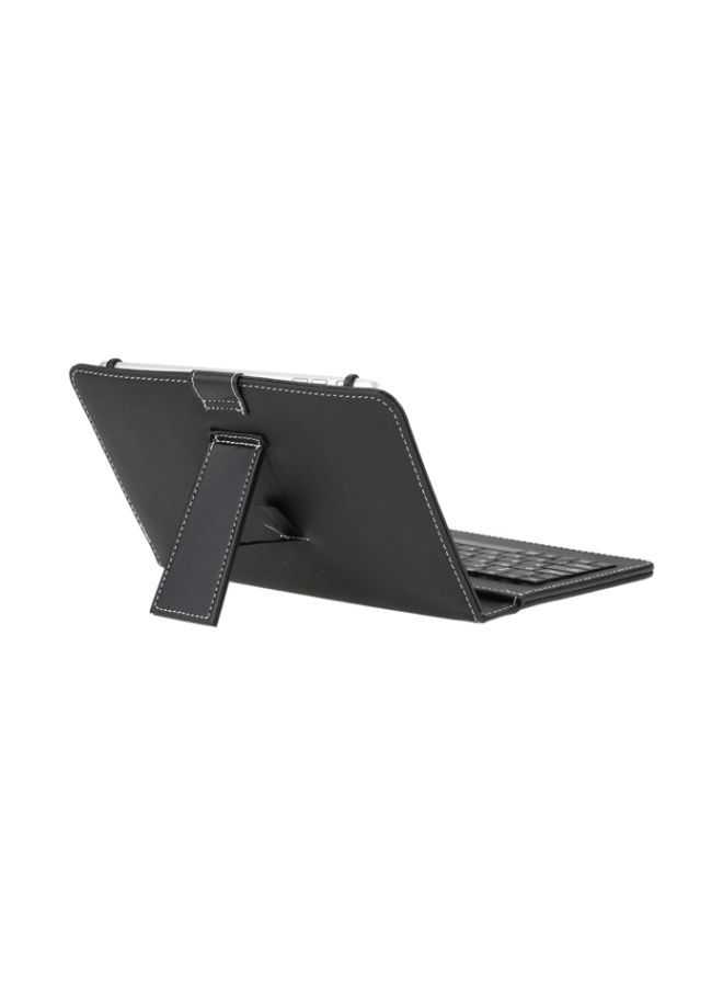 Folio Keyboard Case Cover With Stylus Pen For 7/8 Inch Tablet Black - Image 1