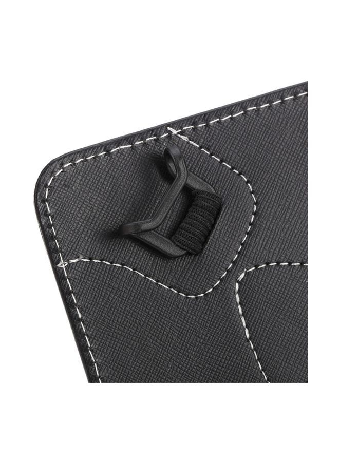 Folio Keyboard Case Cover With Stylus Pen For 7/8 Inch Tablet Black - Image 2