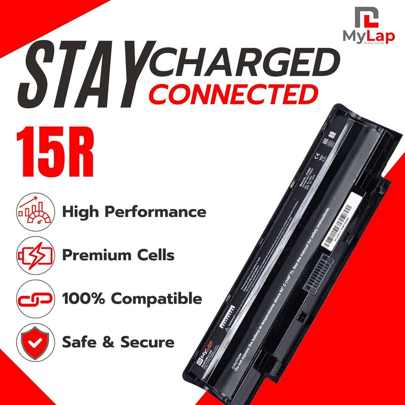 Mylab بطارية لابتوب 15R نوع J1KND متوافقة مع ديل إنسبيرون 13R 14R 15R 17R N4010 N5010 N5050 N7110 N7010R N7010 N7010D فوسرو 1440 1450 1540 1550 3450 3550 3750 - Image 2