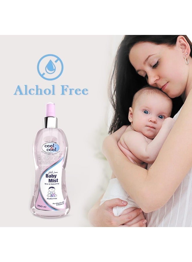 Cool & Cool Baby Mist Cologne 250Ml(Pack of 6) Alcohol Free, Paraben Free, Glycerin, Mild And Refreshing-1.5 Litres - Image 5