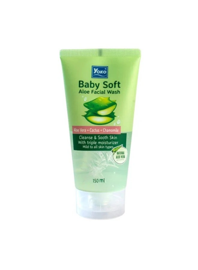Yoko Baby Soft Aloe Facial Wash 150ml
