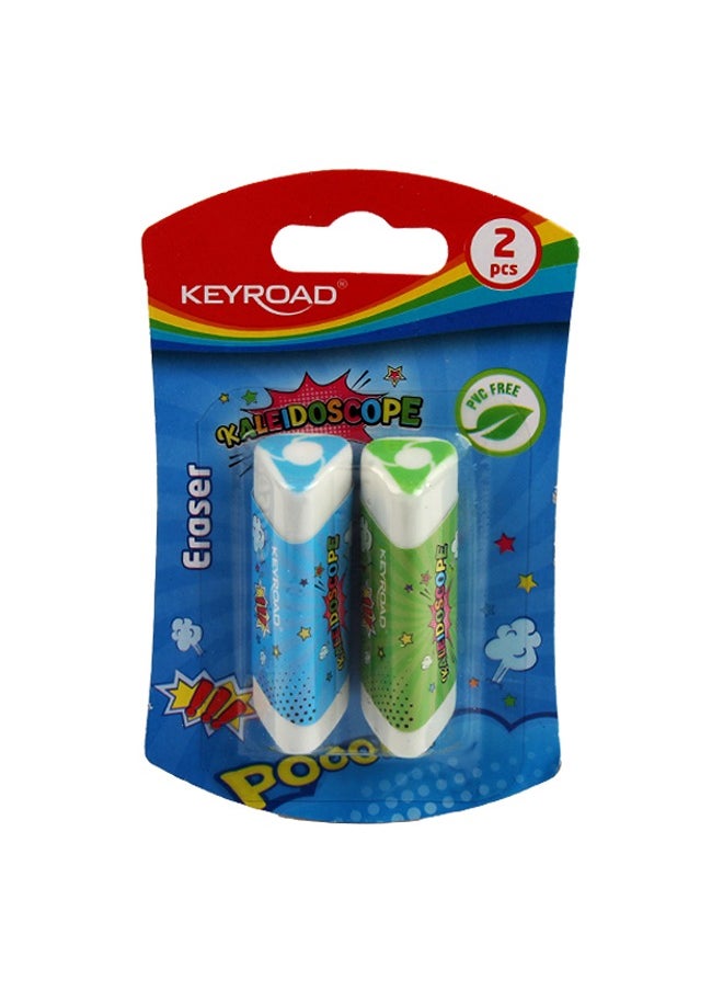 Keyroad KEYROAD ERASER 2 PCS / CARD MODEL KR71852 