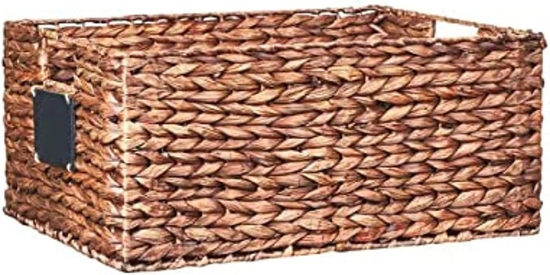 Homesmiths Mocha Water Hyacinth Storage Bin - Image 1