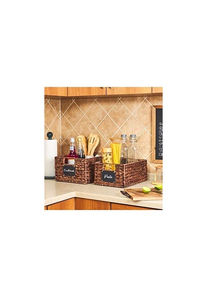 Homesmiths Mocha Water Hyacinth Storage Bin - Image 2