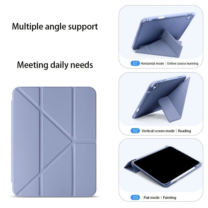 Compatible for iPad Air 4 10.9 Inches 2020 Green Case with Foldable Stand Multi Angle Viewing Slim Cover Lightweight Cooling Ventilation System Shockproof Protective Accessory - Image 3