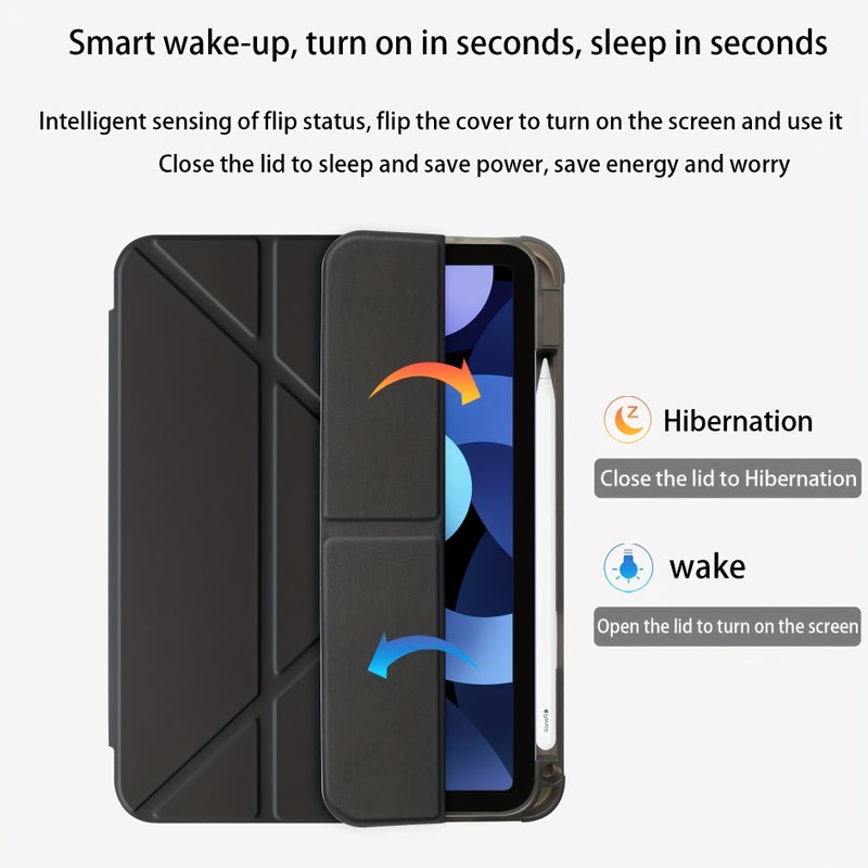 Compatible for iPad Air 4 10.9 Inches 2020 Green Case with Foldable Stand Multi Angle Viewing Slim Cover Lightweight Cooling Ventilation System Shockproof Protective Accessory - Image 5