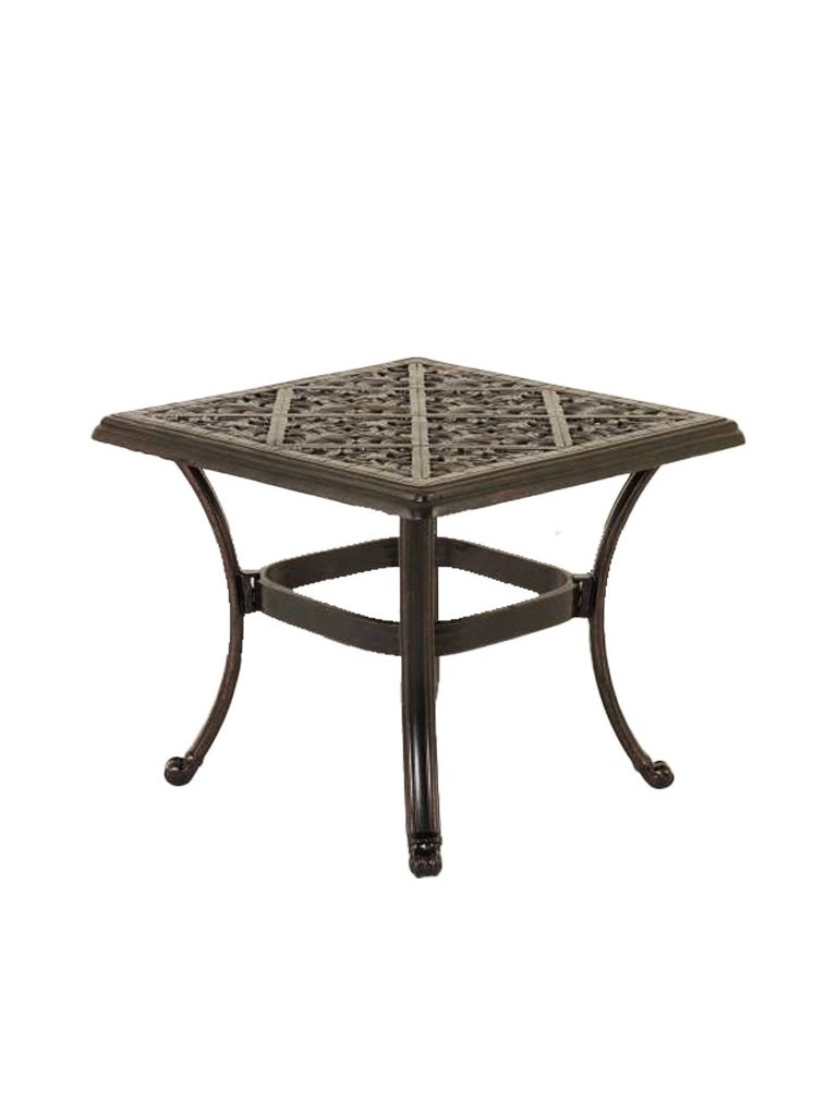 Schondor Furniture - Athens Single Sofa with Chicago Side Table | Outdoor Furniture | Made in Aluminum Cast | Built to Last | Weather Resistance | Good for Any Outdoor Space | Patio | Garden | Backyard | Balcony - Image 1