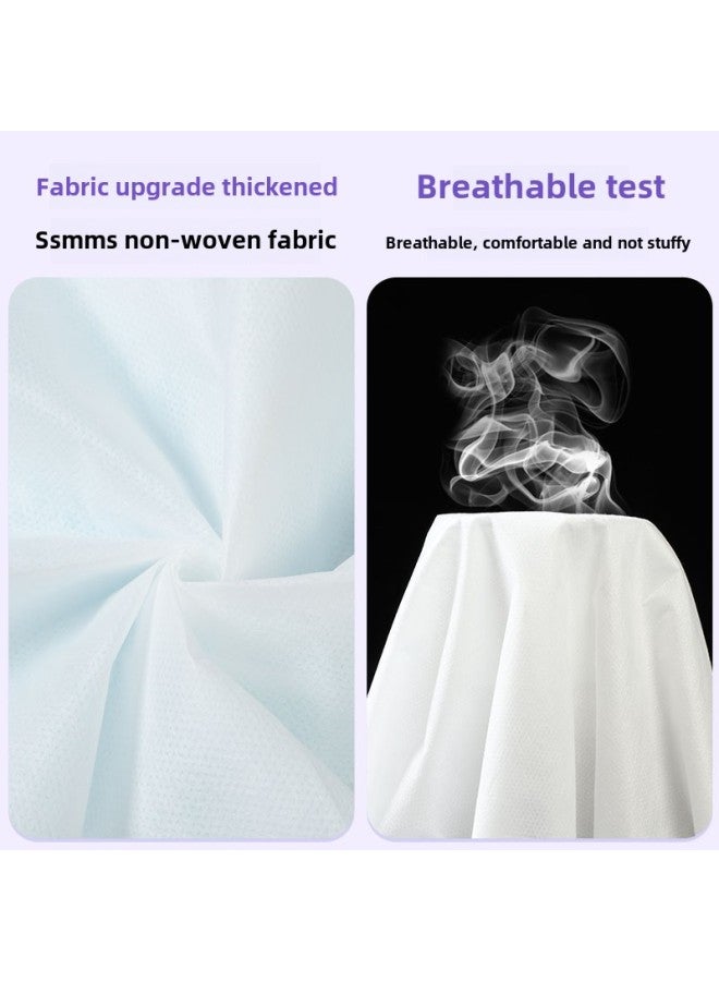 Disposable Bed Sheet Four-piece Thickened Hotel Special Travel Can Sleep Naked Portable Bed Sheet Quilt Cover Bed Bed-Color:Double Four-piece Set White  - Image 4