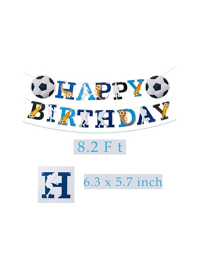 Boxwoods Football Theme Birthday Banner And Balloon Garland Kit for Boys Soccer Party Decorations - Image 2