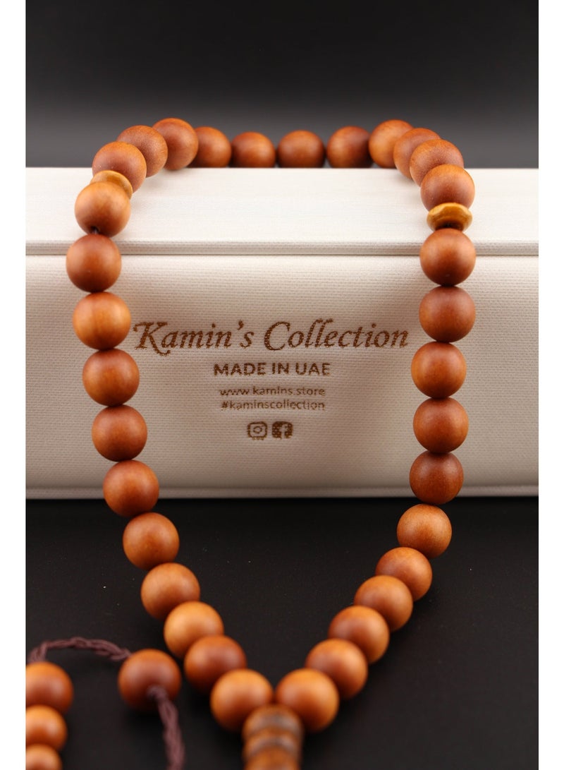 Kamins Collection Sandalwood Tasbih 33/10mm - Image 2
