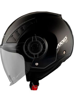AXXIS AXXIS Motorcycle Helmet Metro S Solid Black Gloss M  - Image 1