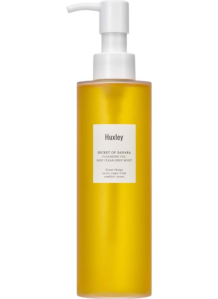 Huxley Huxley Secret of Sahara Cleansing Oil Deep Clean Deep Moist 6.76 fl oz | Korean Cleansing Oil Makeup Remover | All Skin Types 