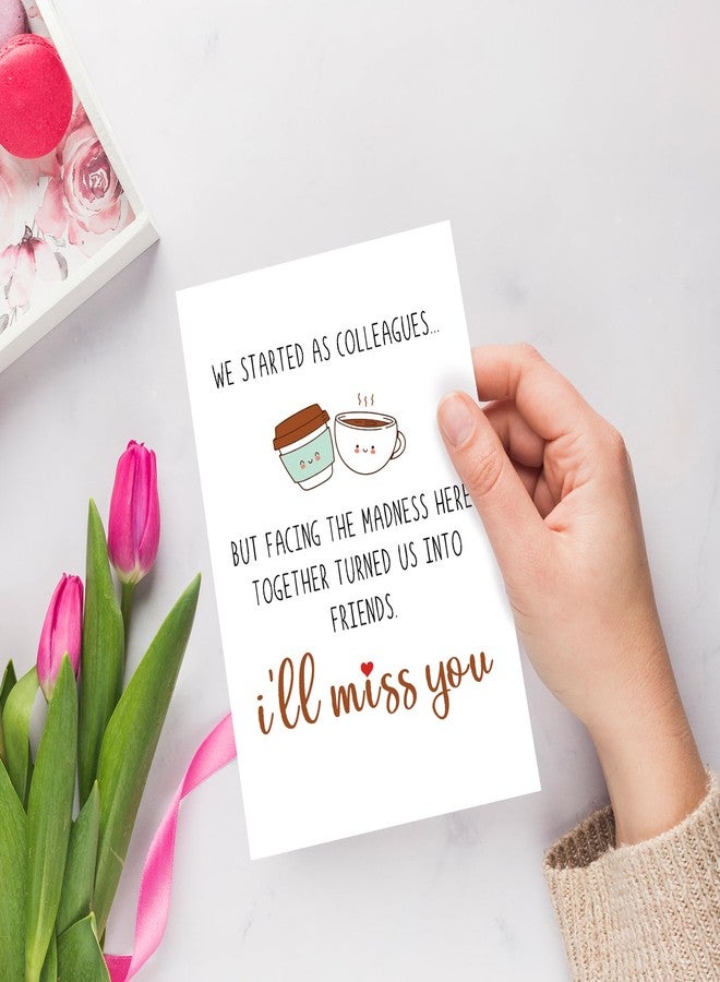 Chenive Colleague Leaving Card, New Job Card for Coworker Boss, Farewell Gifts for Colleague, Going Away Gifts for Work Friend, I'll Miss You - Image 4