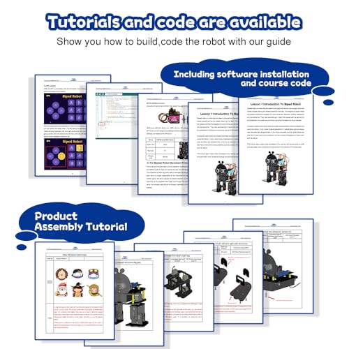 ACEBOTT Robotics for Kids Ages 12-16，Bionic Biped Robot Kit for Arduino ESP32, STEM Science Kits, Cool Engineering Building Toys, Science Coding Kit for 12+ Boys Girls Teens and Adults Unique Gifts - Image 5