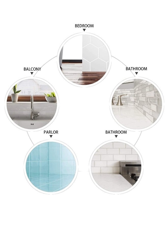 Generic - 12 Pack Grout Pen Push Type Water Based Tile Marker Replaceable Nib Repair Pens for Bathroom Kitchen Parlor Bedroom Balcony Wall Ceramic Tile and Floor Color Restore White - Image 1