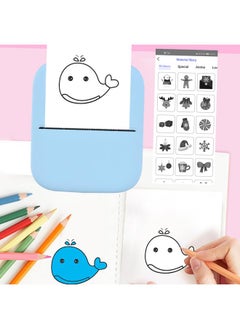 Thoraya X1 Portable Mini Pocket Printer 80mm BT Wireless Thermal Photo Printer 300dpi Picture Memo Notes Lists Journal Receipt Paper Printer Sticker Inkless Printing Compatible with Android iOS for Home Office School Travel  - Image 2
