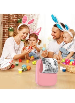 Thoraya X1 Portable Mini Pocket Printer 80mm BT Wireless Thermal Photo Printer 300dpi Picture Memo Notes Lists Journal Receipt Paper Printer Sticker Inkless Printing Compatible with Android iOS for Home Office School Travel  - Image 3