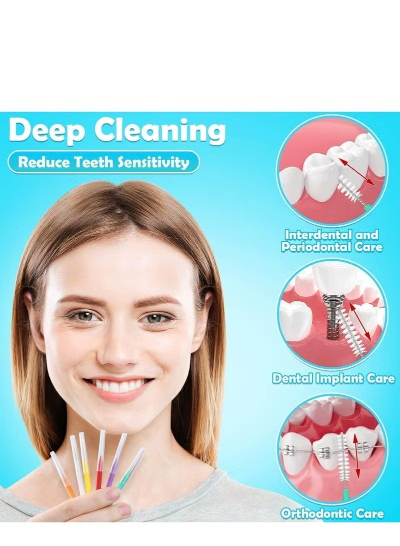 YOUGE 40 Pcs Interdental Brushes Dental Floss Toothpick Braces Brush Tooth Cleaning Tool Interdental Brush Tooth Care Tool - Image 5