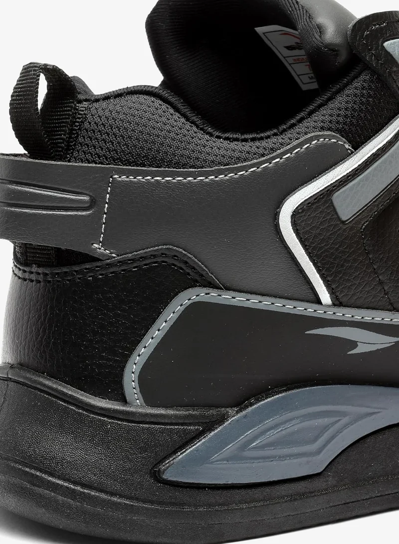 Asian Black Synthetic Sneakers for Men and Boys