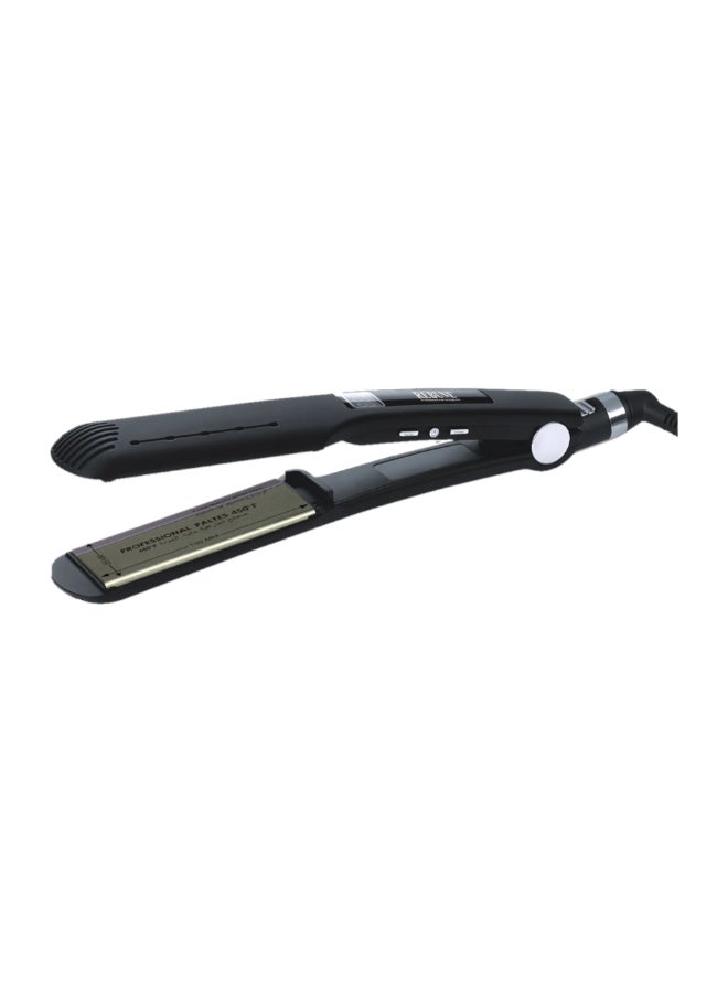 REBUNE Professional Ceramic Hair Straightener Black/Gold 150grams - Image 2