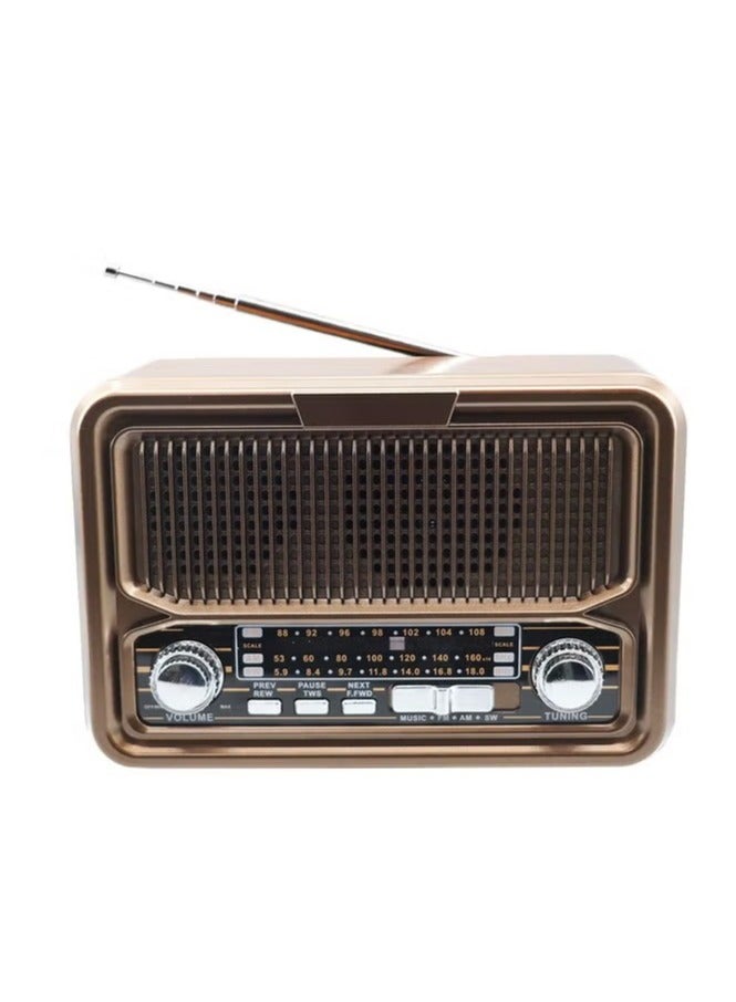 Denx HD Radio, FM/AM/SW, USB/TF/BT Player, Rechargeable Battery DX2445  - Image 2