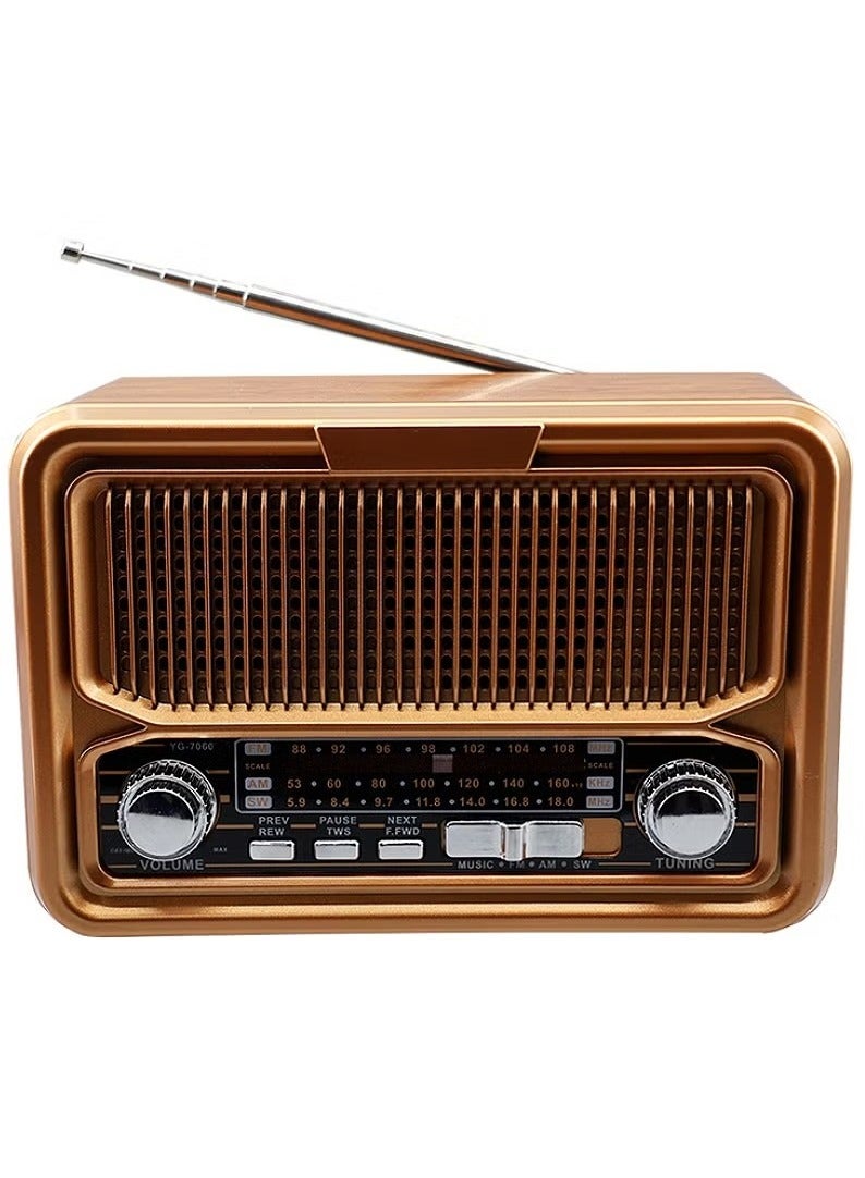 Denx HD Radio, FM/AM/SW, USB/TF/BT Player, Rechargeable Battery DX2445  - Image 3