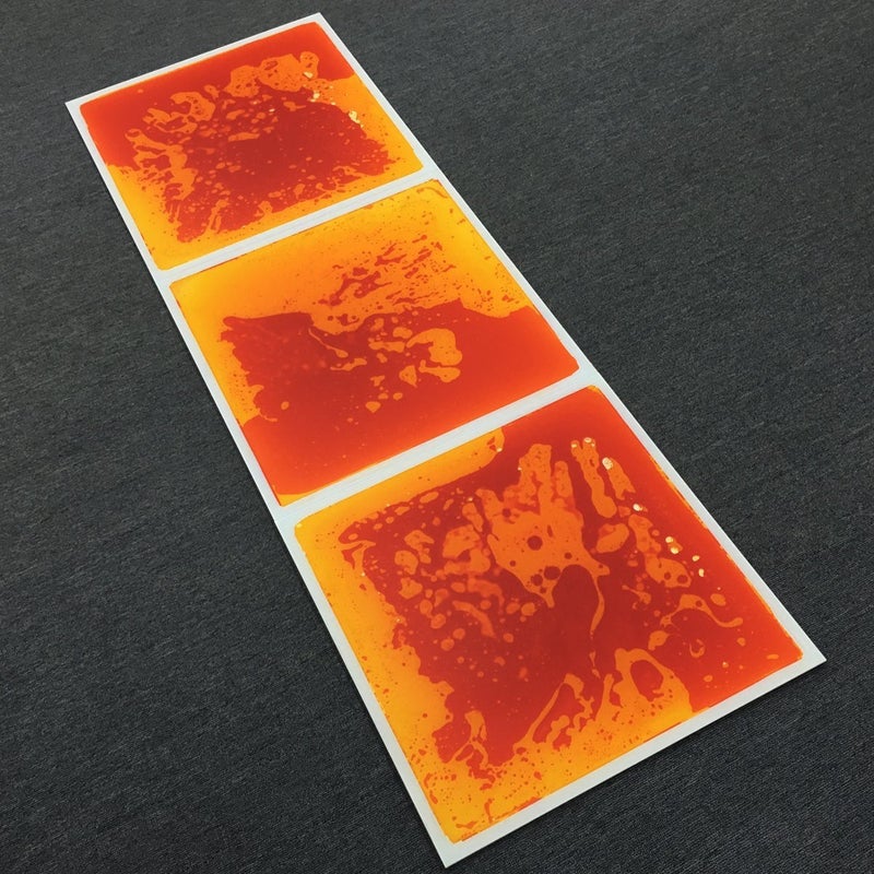 Art3d 1-Pack Liquid Fusion Floor Children Develop Mat Shapes, 11.8" x 11.8" Yellow-Red - Image 4