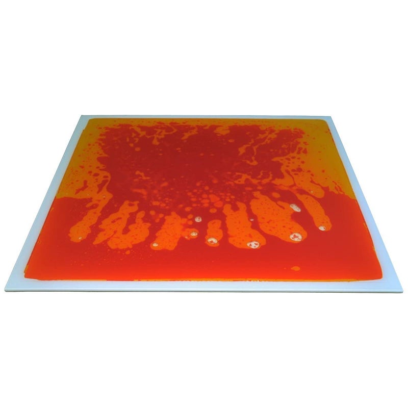 Art3d 1-Pack Liquid Fusion Floor Children Develop Mat Shapes, 11.8" x 11.8" Yellow-Red - Image 3