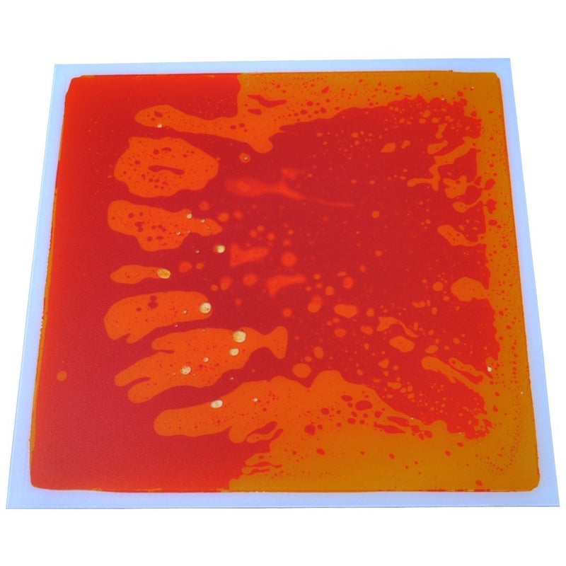 Art3d 1-Pack Liquid Fusion Floor Children Develop Mat Shapes, 11.8" x 11.8" Yellow-Red - Image 2