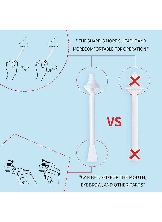 DecBlue - DecBlue Nose Wax Sticks - 60Pcs Plastic Nasal Cleaning Applicators for Painless Nostril and Eyebrow Hair Removal for Men and Women - Image 1