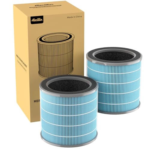 Aircillin Air Purifier AP070A AP070B Replacement Filters Efficiency Activated Carbon Highefficiency HEPA Filter 2 Pack - Image 1